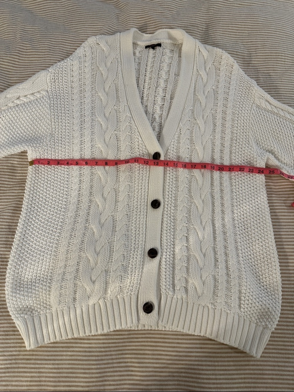Quince oversized cable knit cardigan - Picture 2 of 4